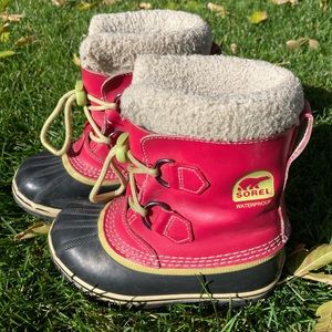 SOREL Yoot Pac Youth Snow Boots Size 12